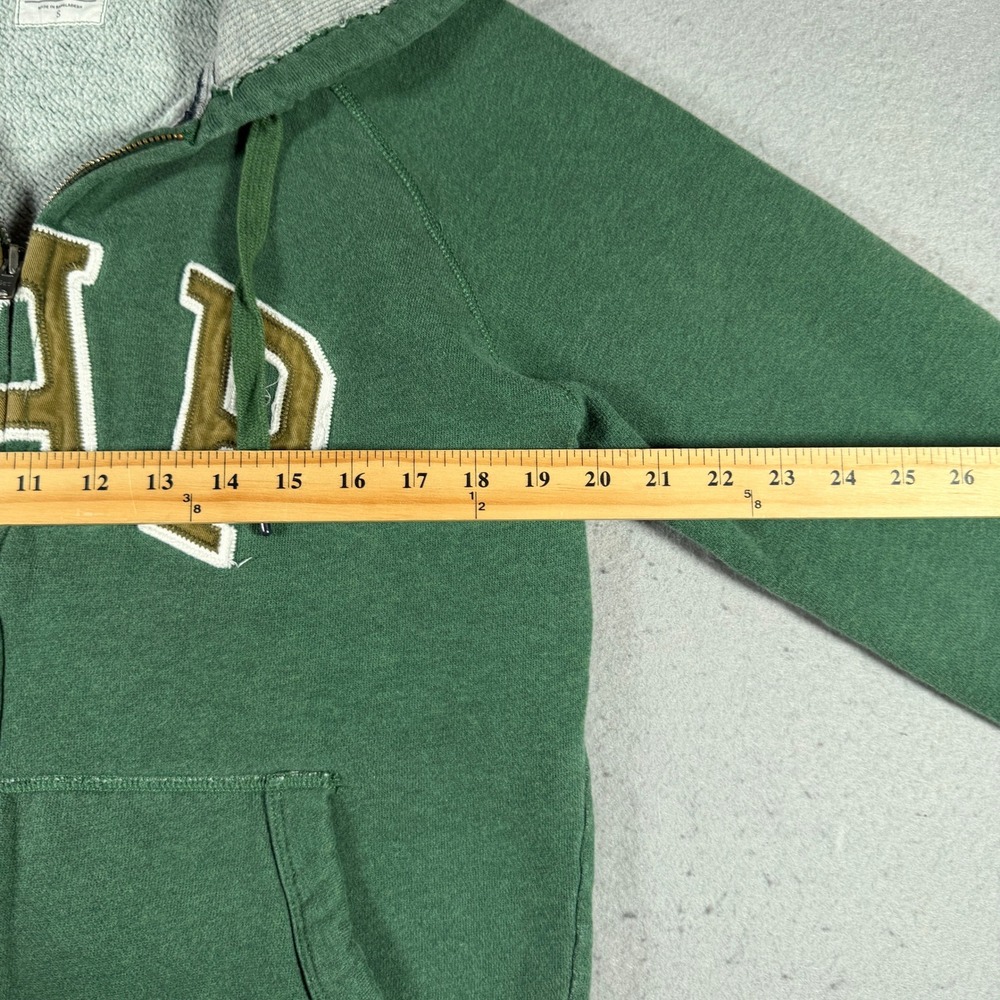 Gap Authentic Apparel Men Green Full Zip Hoodie Logo Small Embroidered 603034-01 - Picture 5 of 13